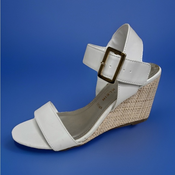 Anne Klein iFlex White Wedge Sandals – Size 7 - Picture 1 of 3